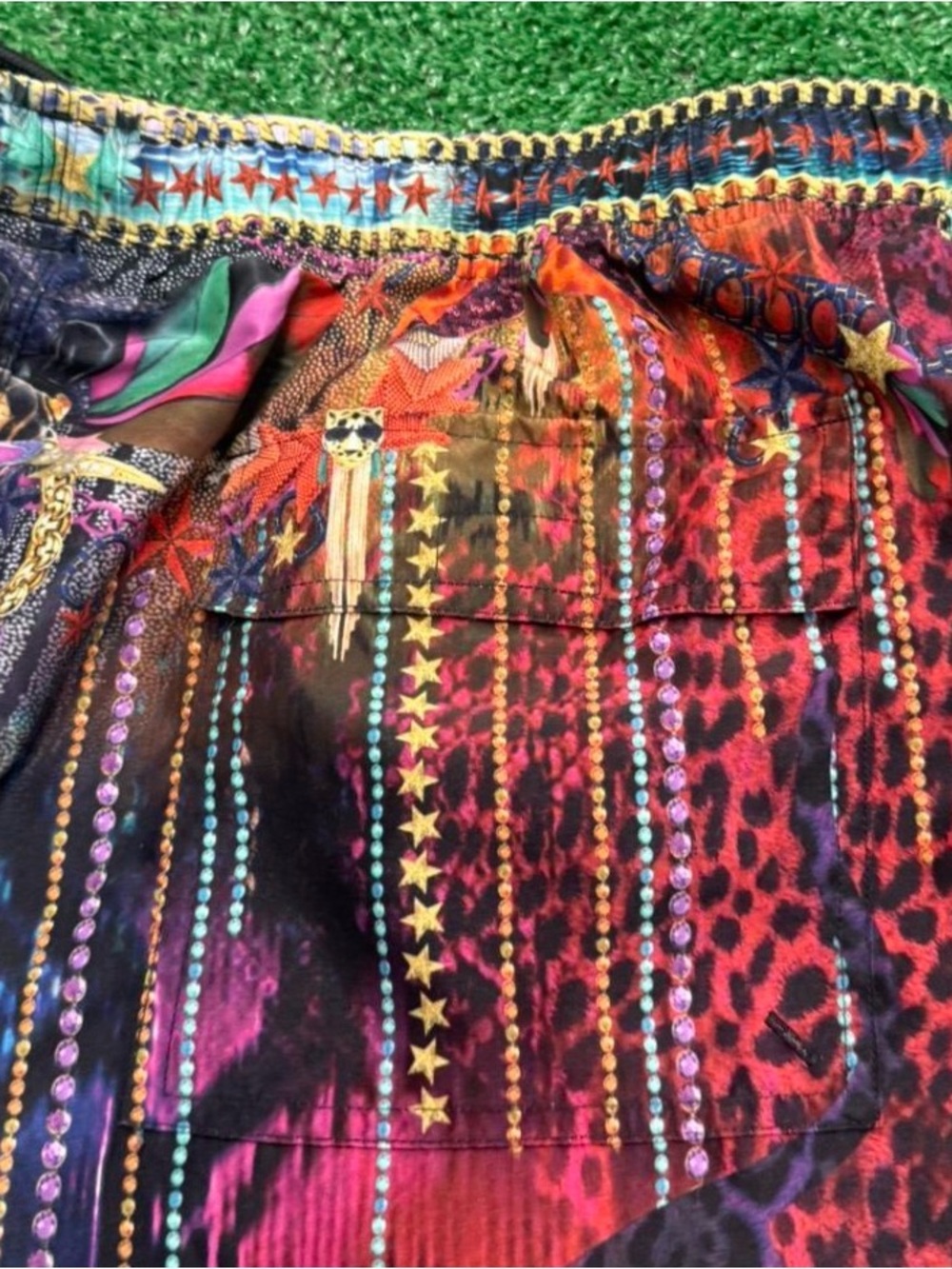 Camilla Men’s Multicolor Printed Swim Trunks - Picture 8 of 8